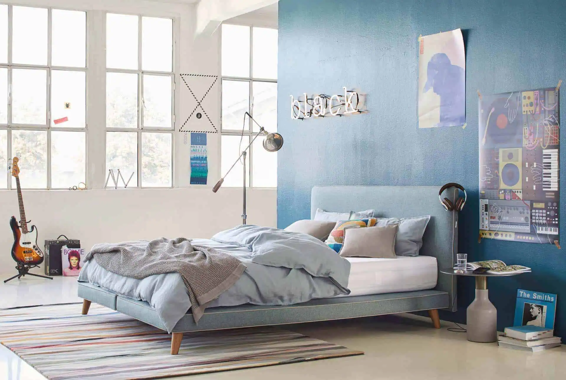 Isabelle by Bico Boxspringbett Kopfteil Home Bett ausgestattet in Loft